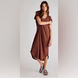 Free People Lotus Midi Dress *Chocolate Lava ~ Size X- Large *NWT
